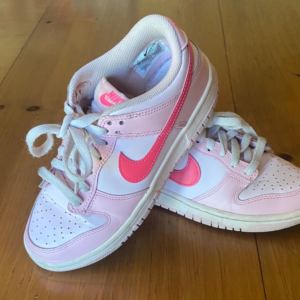 Nike Pink and White Athletic Shoes